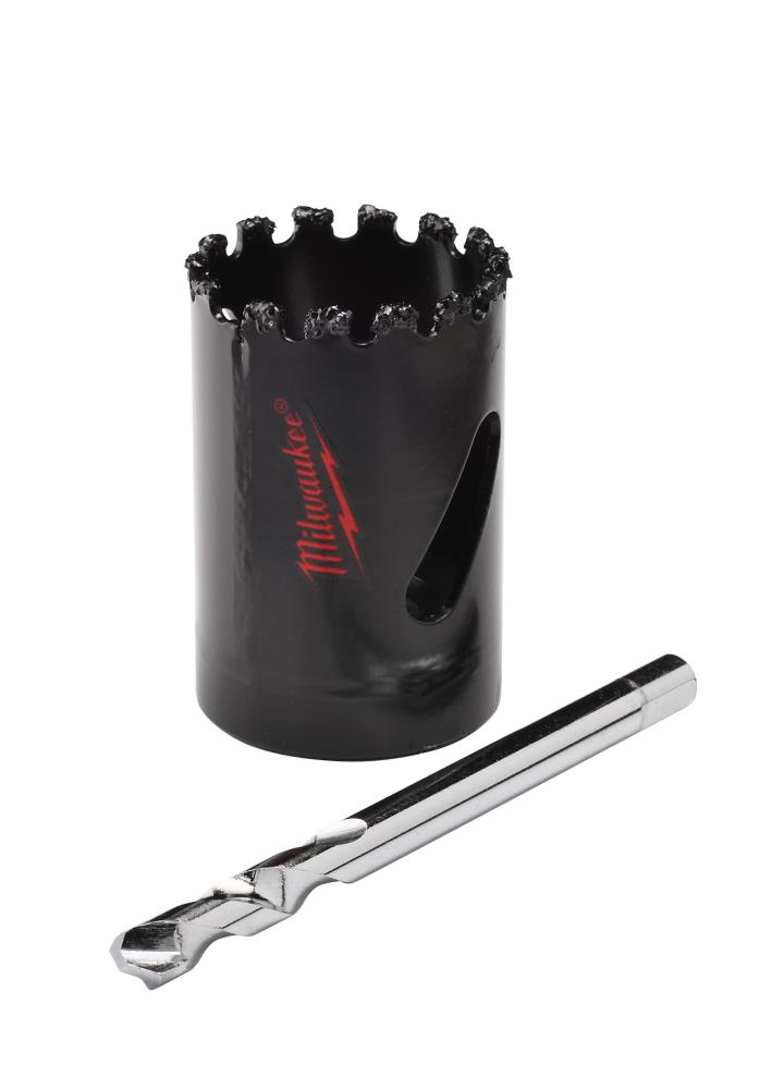 MILWAUKEE CARBIDE GRIT HOLE SAW 13/8 IN. WITH PILOT BIT per 2 Each