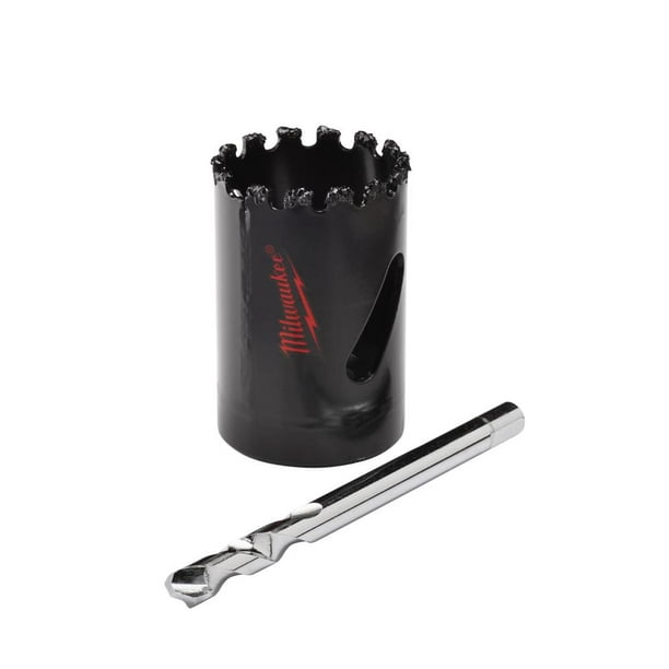 MILWAUKEE CARBIDE GRIT HOLE SAW 13/8 IN. WITH PILOT BIT per 2 Each