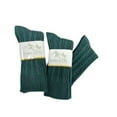 thumbnail image 2 of Sierra Socks Women’s 2-Pack Combed Cotton Cable Knit Crew Socks, Soft & Durable, Hunter Green, 2 of 5