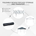thumbnail image 3 of Outsunny 10' x 10' Pop Up Canopy Tent, Instant Sun Shelter with 3-Level Adjustable Height, Top Vents and Wheeled Carry Bag for Outdoor, Garden, Patio, Gray, 3 of 8