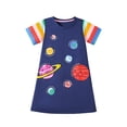 thumbnail image 1 of AJZIOJIRO Niños Pequeños Bebé Verano Vestido de Algodón para Niñas Casual Fiesta Princesa Falda 2-7Y, 1 of 9