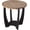 Black End Table, variant on YANGLI Rustic Farmhouse End Table with Storage Shelf, French Country Modern Round Accent Side for Small Spaces, Vintage Grey Finish