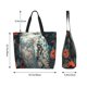 thumbnail image 5 of Easygdp Moon Flower White Owl Bolsas Tote para Mujer, Bolsos de Hombro para Viaje, Bolsos de Mano de Gran Capacidad para Compras y Trabajo, 5 of 8