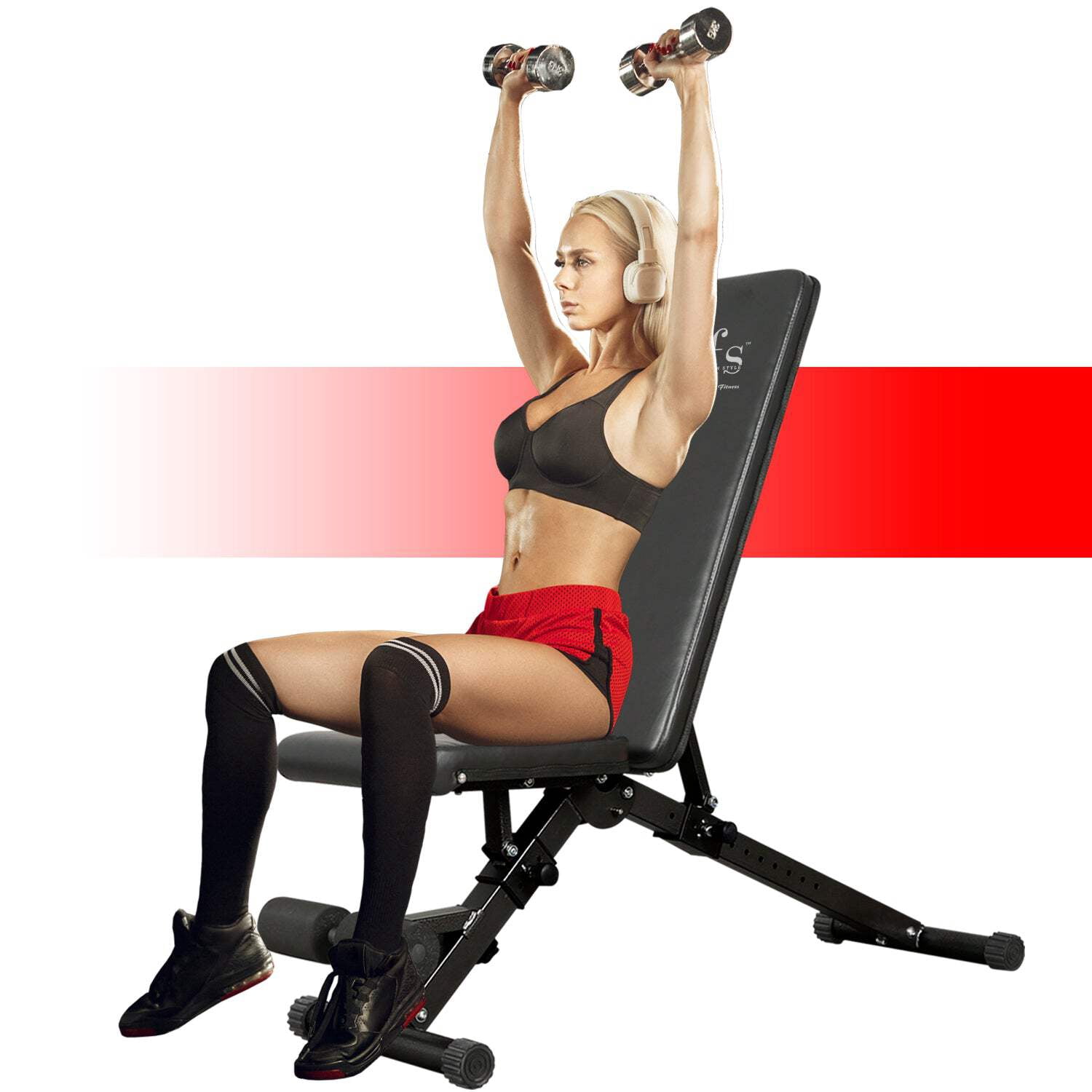 Weight Bench, Adjustable, 880 LBS Weight