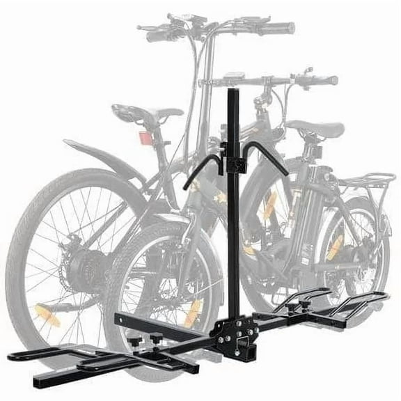Kojem 2 Bicycle Rack Trailer Hitch Electric Bike Carrier for SUV Car Trucks w/ 2" Receiver Up to 160lbs Capacity Ebike Big Tire