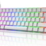 61 Keys|White|Red Switch