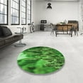 thumbnail image 4 of Ahgly Company Machine Washable Indoor Rectangle Transitional Deep Emerald Green Area Rugs, 7' x 9', 4 of 7