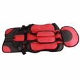 thumbnail image 2 of Asiento de coche portátil para bebé, ancho, grueso, estable, seguro, universal, para niños pequeños, color rojo y negro., 2 of 12