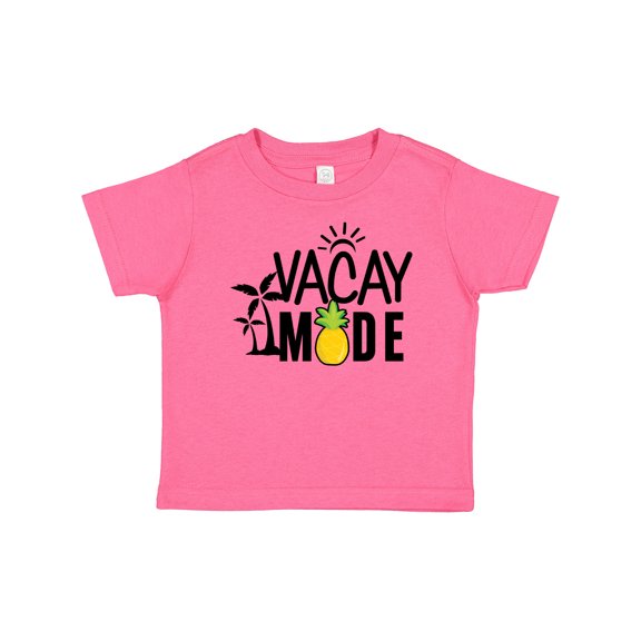 Inktastic Vacay Mode with Palm Trees Sun and Pineapple Boys or Girls Baby T-Shirt