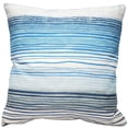 thumbnail image 2 of Pillow Decor Sedona Stripes Throw Pillow 20"x20" - Feather Down - Blue, 2 of 5