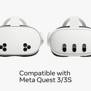Meta Quest Compact Carrying Case — Works with Meta Quest 3/3S — Refreshed Compact Design — Fits Quest 3/3S, Touch Plus Controller, Active Straps, Charging Cable, and Adapter