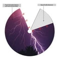 thumbnail image 4 of Kll 36" Christmas Tree Skirt Thunderstorm Violet Purple Xmas Tree Skirts Mat For New Year Xmas Holiday Party Indoor Outdoor Home Decoration, 4 of 9