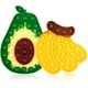 thumbnail image 1 of juguetes sensoriales antiestrés de silicona para niños con necesidades especiales de autismo, antiansiedad y para apretar (plátano y aguacate), 1 of 5