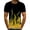 Yellow, variant on Mens T-Shirt 3D Digital Print Pullover Fitness Sports Shorts Sleeve Blouse