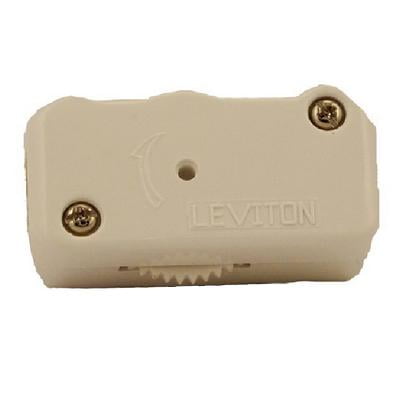 Cord Dimmer - Leviton Ivory 3-Position HI-LO-OFF Lamp Cord Dimmer Switch 200W 120V 1420-I