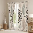 thumbnail image 3 of Homewish Rustic Western Aztec Blackout Curtains Set of 2 (52x84 Each),Boho Bohemain Tribal Window Curtains,Country Farmhouse Lodge Curtains and Drapes For Adult,Ultra Soft Home Decor, 3 of 6