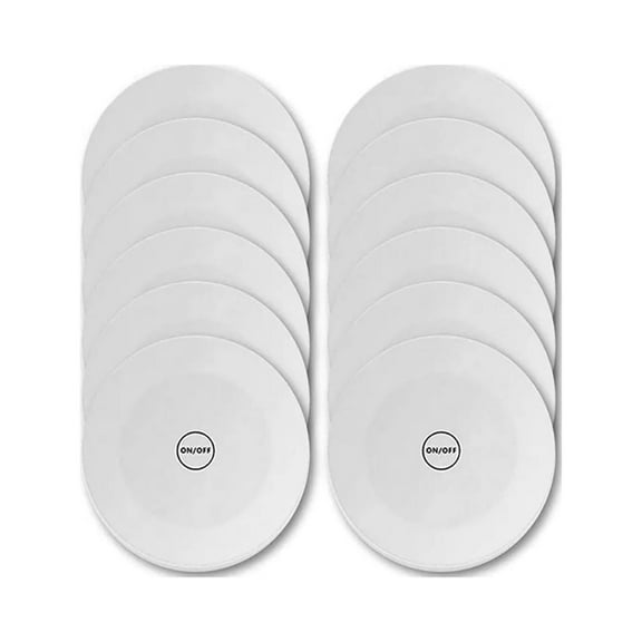 12PCS LED Sticker Mood Lights, Self-Adhesive Bottle Lights, Universal Light Up Coasters 3 Light Modes, Suitable for Wedding Party, Christmas, Bar