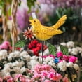 thumbnail image 6 of Cadancy Metal Bird Garden Stake with Wind Chime, Outdoor Decorative Yard Art Sculpture for Lawn Patio Flower Bed, Rust-Resistant Iron Animal Ornament Glass Bell Craft Gift, 6 of 8