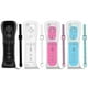 thumbnail image 2 of Wii Controller 4-Piece Set, Wii Remote Replacement, Compatible with Nintendo Wii/Wii U with Silicone Case and Wrist Strap. (dark blue/red/light blue/p, 2 of 2