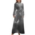 thumbnail image 2 of Vestido largo mariposa gris bajo la lluvia ropa de mujer vestidos de fiesta mujer, 2 of 5