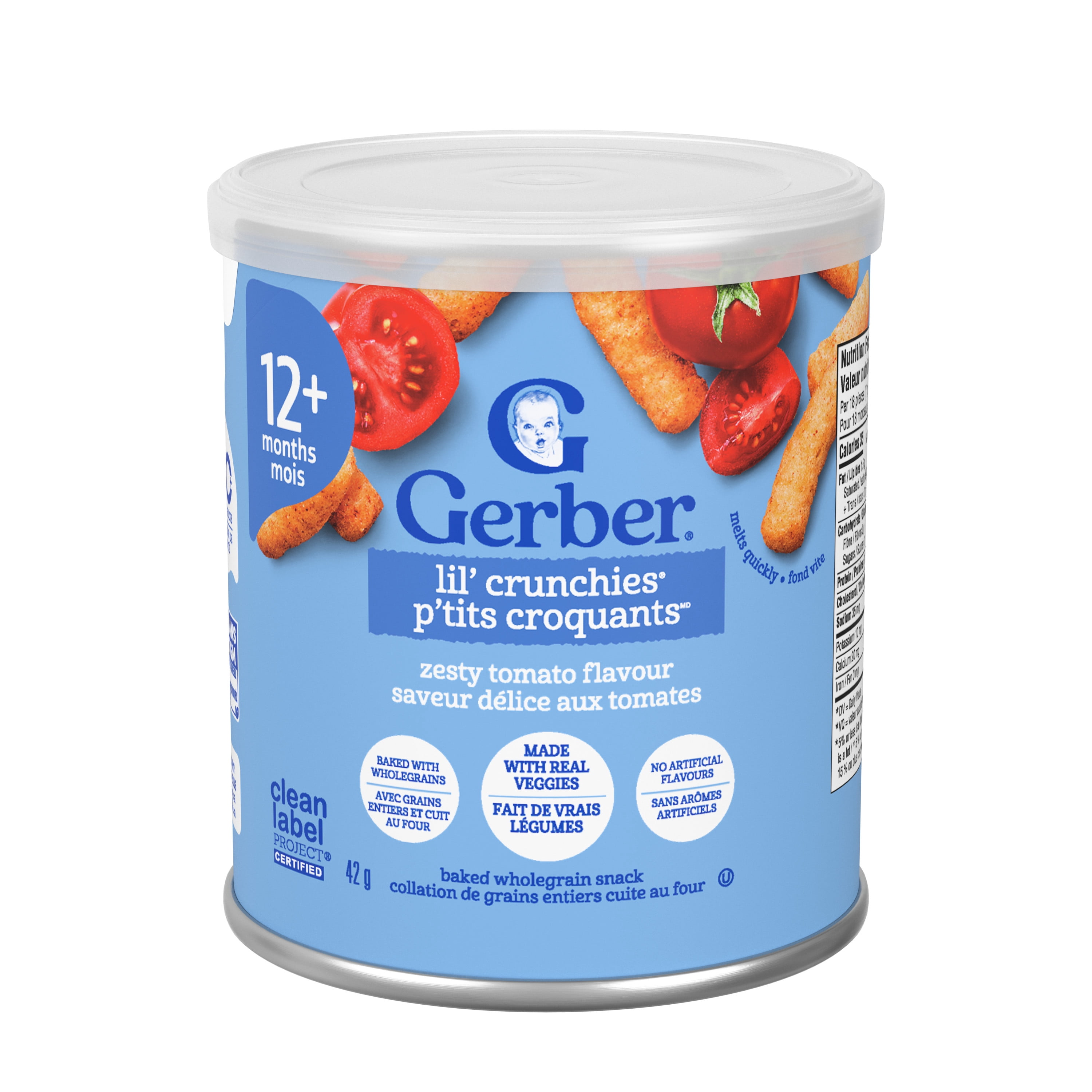 GERBER P'Tits Croquants Délice Tomates, Coll. Pour Tout-Petits