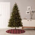 thumbnail image 6 of Defioc Red Black Plaid for Christmas Tree Skirt Snowman Xmas Tree Skirt Farmhouse Christmas Decorations Tree Mat for Holiday Party Decor-30", 6 of 6