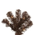 thumbnail image 2 of Vickerman Artificial Christmas Tree 5.5' x 22" Mocha Pencil LED 250 Warm White Lights, 2 of 4