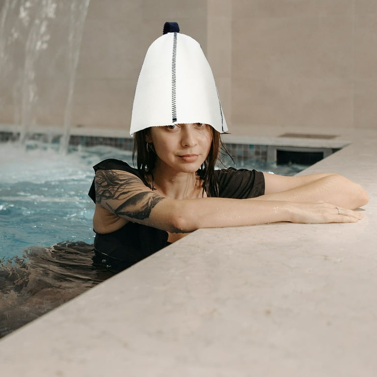 Supvox 2pcs Thicken Sauna Hat Breathable Sauna Hat Women Hat