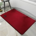 thumbnail image 6 of Super Absorbent Bathroom Rug, Quick-Dry Door Mat with Rubber Backing, Non-Slip Floor Carpet for Bath Tub Shower Kitchen Entryway, 1X Mat Red Tanuke, 6 of 6