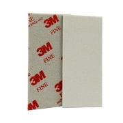 3M Flexible Performance Fine Sanding Sponge 400 Grit, 5.5 in x 2.75 in x 0.187 in, 2-Pack