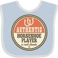 thumbnail image 3 of Inktastic Horseshoe Player Boys or Girls Baby Bib, 3 of 4