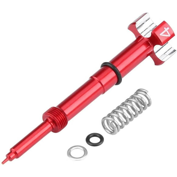 Vis de Mélange de Carburant d'Air de Moto, Ensemble de Vis de Mélange de Carburateur de Carburant d'Air de Précision pour le Carburateur FCR-MX (Rouge)