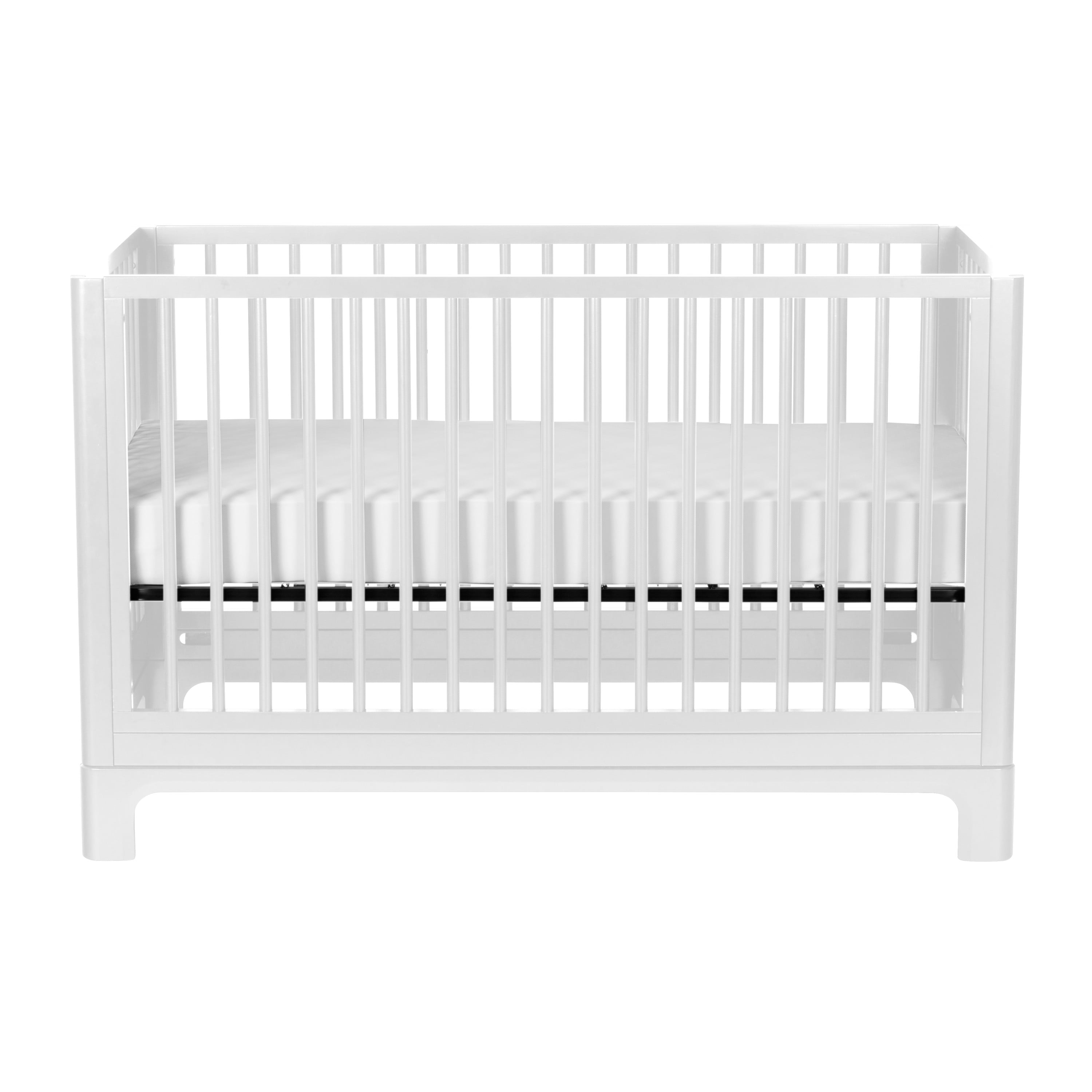 Little Seeds Posey 4-in-1 Convertible Baby Crib, True White