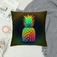 thumbnail image 2 of COMIO Blue Pink and Yellow Pineapple，Throw Pillow Covers Decorative Throw Pillow Case Printed Cushion Cover for Sofa Couch Home Decor ，Blue Pink and Yellow, 2 of 5