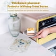thumbnail image 6 of Spring Floral Pot Holders for Kitchen Heatproof Potholder, 4 Pack Weeping Blue Botanical Summer Vintage Hot Pads Multipurpose Oven Pads Cloth Potholders Trivet for Cooking and Baking, 6 of 8