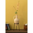 thumbnail image 6 of Antique Style Vase, Old Fashioned Magnificent Amphora, Decorative Large Tall Vase, Unique Vase on Slim Black Metal, 6 of 8