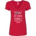 thumbnail image 3 of Inktastic Trigeminal Neuralgia Awareness Pain Isn't Always Visible Women's V-Neck T-Shirt, 3 of 5