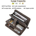thumbnail image 6 of BOSTANTEN Womens Wallet Genuine Leather Large Capacity Wristlet Clutch Purse Credit Card Holder with RFID Blocking, 6 of 13