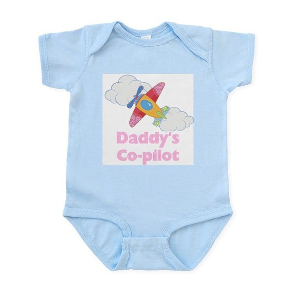 CafePress - Daddy's Co Pilot Girl's Infant Bodysuit - Baby Light Bodysuit, Size Newborn - 24 Months