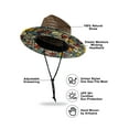 thumbnail image 3 of Men's Straw Hat - Wide Brim Channel Island Lifeguard Hat - Stylish Sun Hats for Men with Chin Strap, 3 of 6