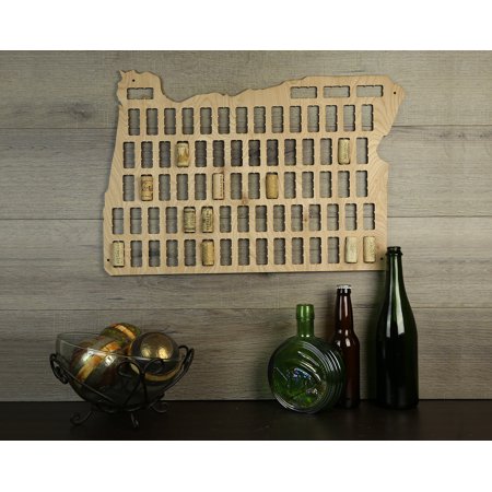 

Wine Cork Traps State of Oregon Wooden Wine Cork Holder Organizer Wall Decoration
