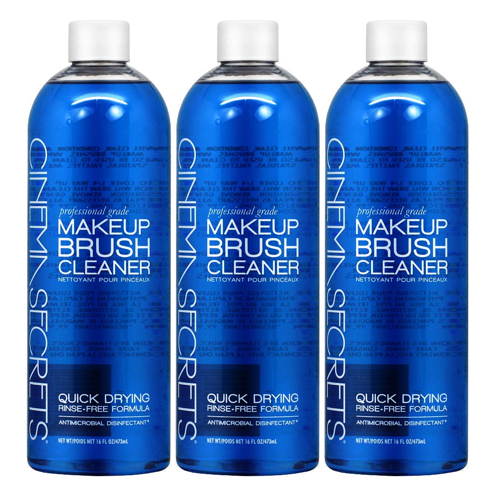 Cinema Secrets Professional Makeup Brush Cleanser Blue 16oz (Pack of 3)