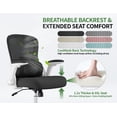 thumbnail image 3 of Silla de oficina ergonómica Veratric de malla con respaldo alto y soporte lumbar, 3 of 9