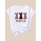 thumbnail image 3 of Camiseta Clásica de Verano para MujerEaster Rabbit Graphic Fashion Sports Tee, Round Neck Workout Short Sleeves Tops, Women's ActivewearFather's Day, Mother's Day, New Year, Spring Festival, Valenti, 3 of 6