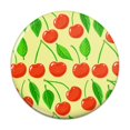 thumbnail image 1 of Cute Cherry Pattern Sketchy Pinback Button Pin, 1 of 4