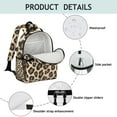 thumbnail image 4 of Classic Leopard Print Backpack for School,Cute School Bag,Schoolbag with Adjustable Shoulder Straps & Padded Back,15.25"x11.5"x5.25", 4 of 6