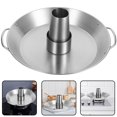 thumbnail image 1 of CATIEBYE Chicken Roaster Grill Tool Turkey Roaster Rack Silver for Hiking 1Pcs, 1 of 8