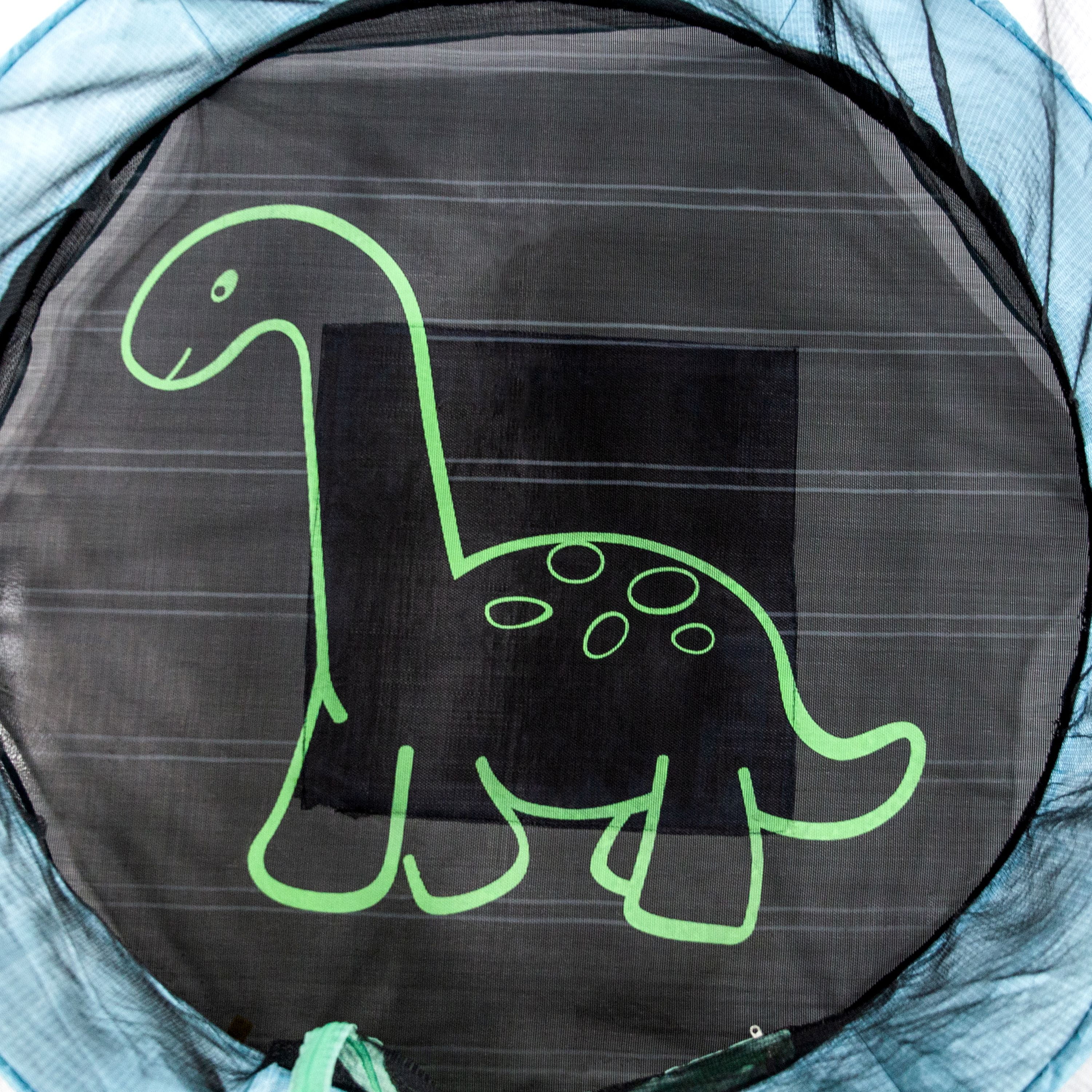 Skywalker Trampolines 55-Inch Bounce-N-Learn Trampoline, with Enclosure and Sound, Stomping Dinosaur