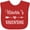 Red, variant on Inktastic Nana Valentine Grandchild Gift Girls Baby Bib
