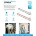 thumbnail image 2 of Bright Basics Wireless LED Light Bar for Makeup Mirrors Portable Vanity Mirror Lights with Simulated Daylight Touch Control Rechargeable Makeup Lights Rose Gold, 2 of 3